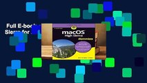 Full E-book  macOS High Sierra for Dummies Complete