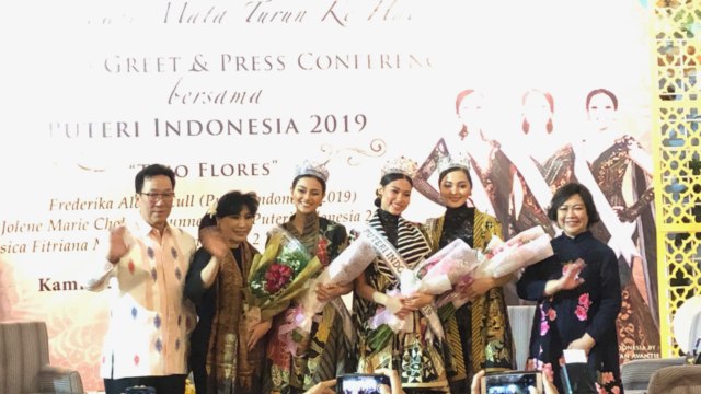 Ketemu Puteri Indonesia 2019 'Trio Flores' di Sleman City Hall