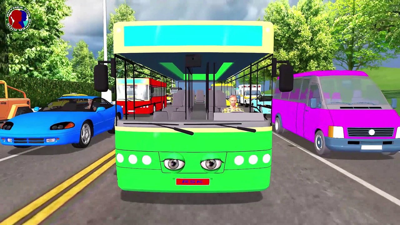 Learn Wheels On The Vehicles Go Round And Round Song For Childrens || car truck bus jeep van