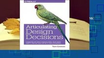 About For Books  Articulating Design Decisions: Communicate with Stakeholders, Keep Your Sanity,