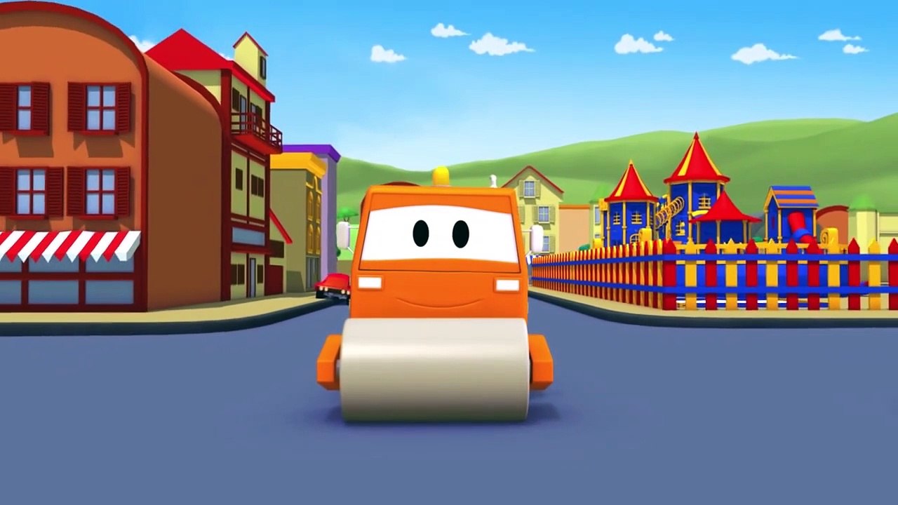 Tom The Tow Truck's Paint Shop - Suzy the pink car is a Unicorn | Truck cartoons for kids