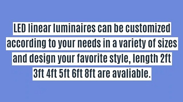 Led Linear Luminaires|Led Panel Light|Led Tube Light