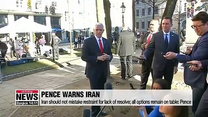 Iran should not mistake restraint for lack of resolve; all options remain on table: Pence