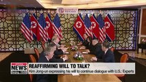 N. Korea reaffirms will to talk with U.S. by expressing satisfaction over Trump's letter: Experts