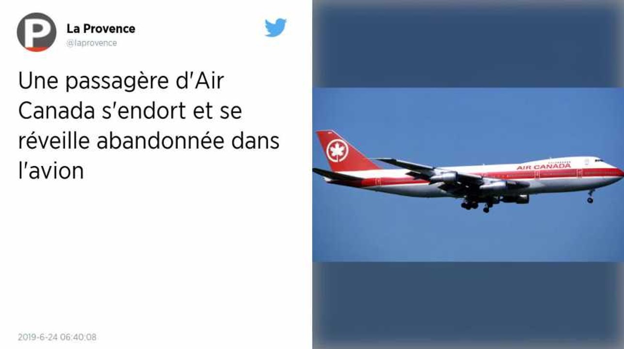 Une passagère d'Air Canada s'endort et se réveille abandonnée dans l'avion