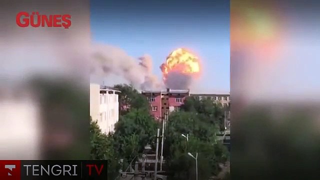 Kazakistan'da askeri mühimmat deposunda patlama meydana geldi
