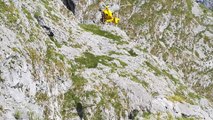 Rescate del holandés que sufrió una caída en Picos de Europa