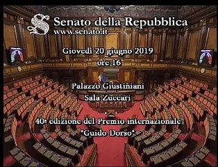 Roma - Cerimonia di consegna dei premi Guido Dorso (20.06.19)