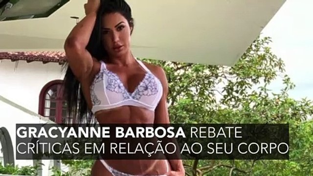 Gracyanne Barbosa rebate críticas ao seu corpo: Sou feliz assim