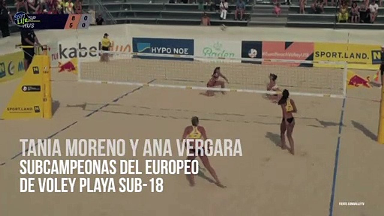 Tania Moreno e Irene Vergara, subcampeonas de Europa sub 18 de voley playa