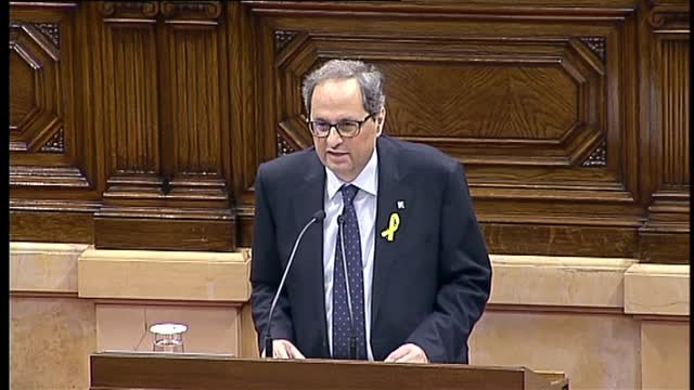 Quim Torra: Nuestro presidente es Puigdemont y seremos leales al mandato del 1-O