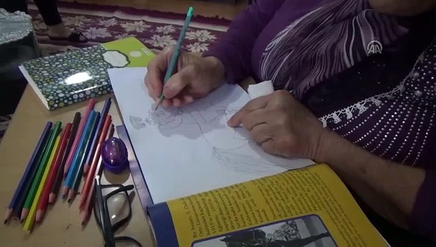 Cennet nine çocukluk hayallerini resmediyor - HATAY