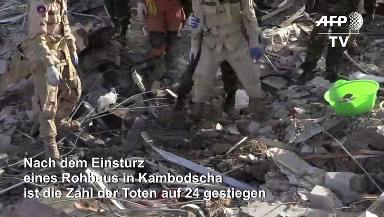 Dutzende Tote nach Gebäudeeinsturz in Kambodscha