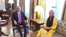 Çavuşoğlu BM Genel Sekreterinin Irak Özel Temsilcisi Jeanine Hennis-Plasschaert ile görüştü