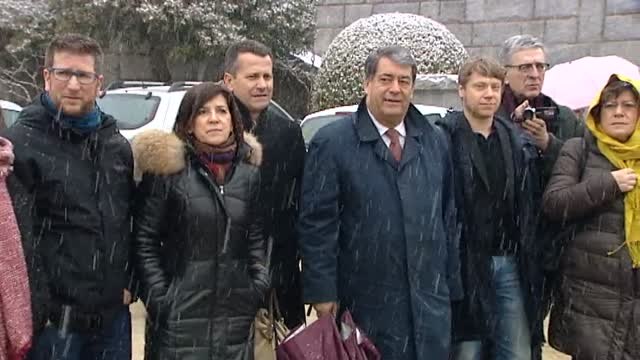 Eurodiputados de varias nacionalidades visitan el Valle de los Caídos