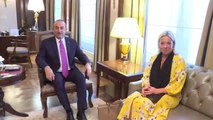 Çavuşoğlu, BM Irak Özel Temsilcisi Plasschaert ile görüştü