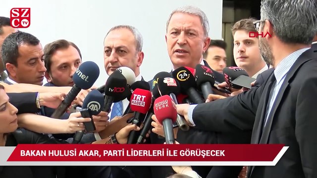 Bakan Hulusi Akar, Bahçeli ile görüştü