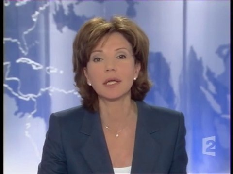 France 2 - 8 Avril 2005 - Teaser, météo, début JT 20H (funérailles Jean-Paul II)