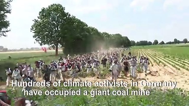 Hundreds of climate activists attempt to occupy German coal mine