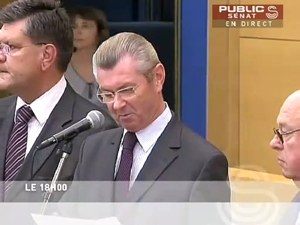 Gérard Larcher, candidat UMP à la présidence du Sénat