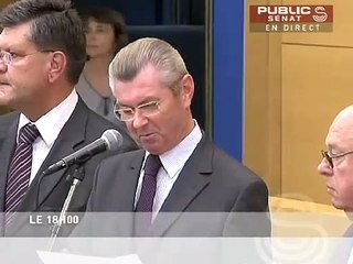 Gérard Larcher, candidat UMP à la présidence du Sénat