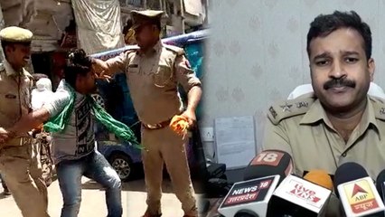 दरोगा ने बीच सड़क पर युवक के बाल खींचकर की धुनाई, वीडियो वायरल के बाद दोनों हुए निलंबित