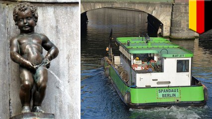 Man tinkling off bridge causes injuries on Berlin tour boat