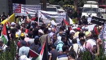 Batı Şeria'da Bahreyn Çalıştayı protestosu - RAMALLAH