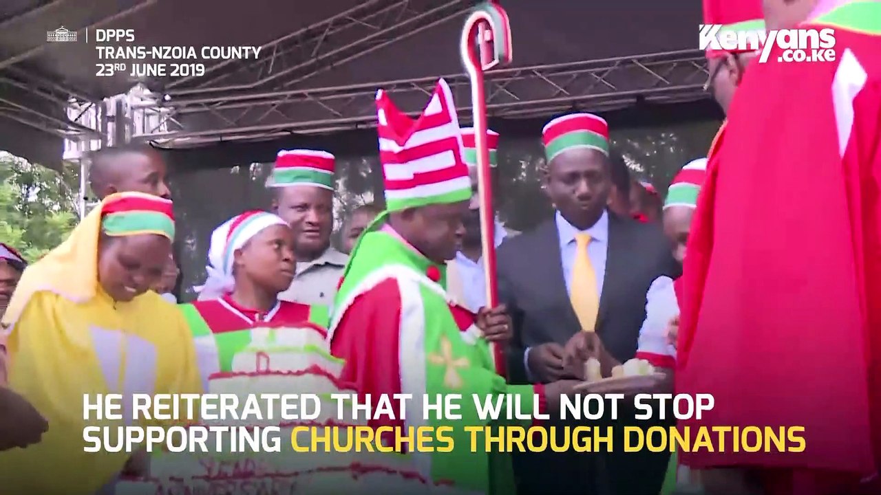 Dp ruto joins African Divine Church leaders for a Sunday service in Vihiga County