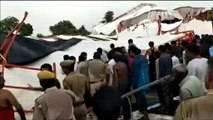 Al menos 14 muertos y 50 heridos tras el derrumbe de una carpa en la India