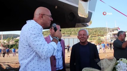 İsrailli dolar milyarderinin 20 milyon avro değerindeki yatı denize indirildi