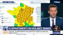 Canicule: Météo France a étendu sa vigilance orange qui comprend désormais 53 départements