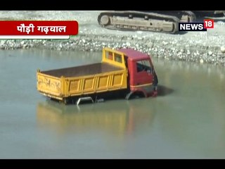 अलकनन्दा नदी में खनन कर रहे मजदूरों की जान बाल-बाल बची