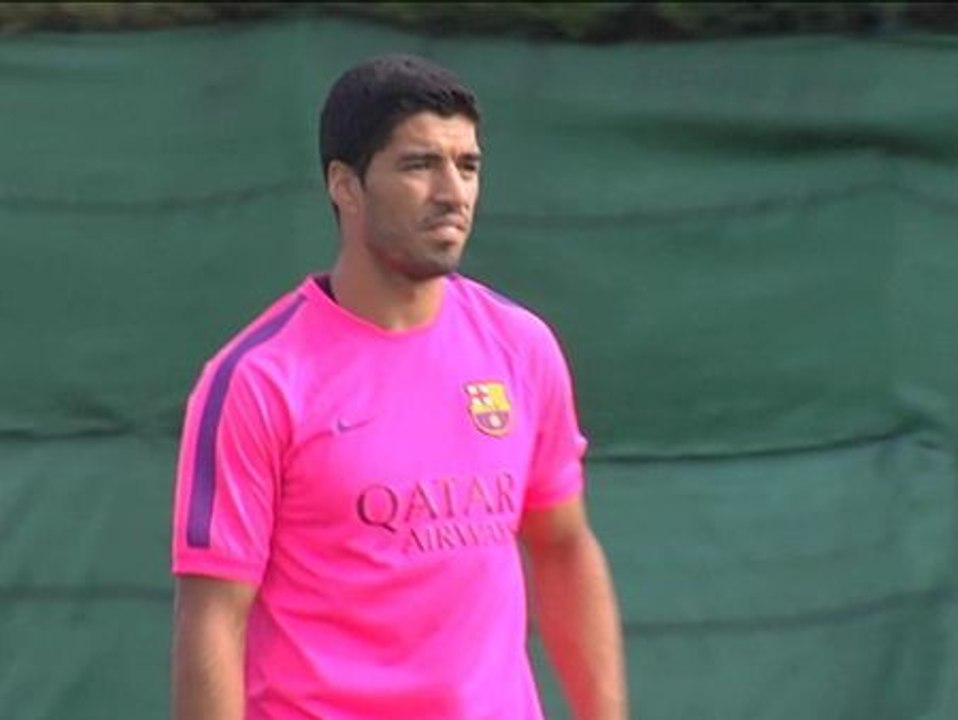 Luis Suárez ya entrena con el FC Barcelona