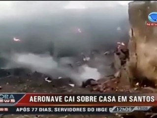 Accidente de avión en Santos, Brasil
