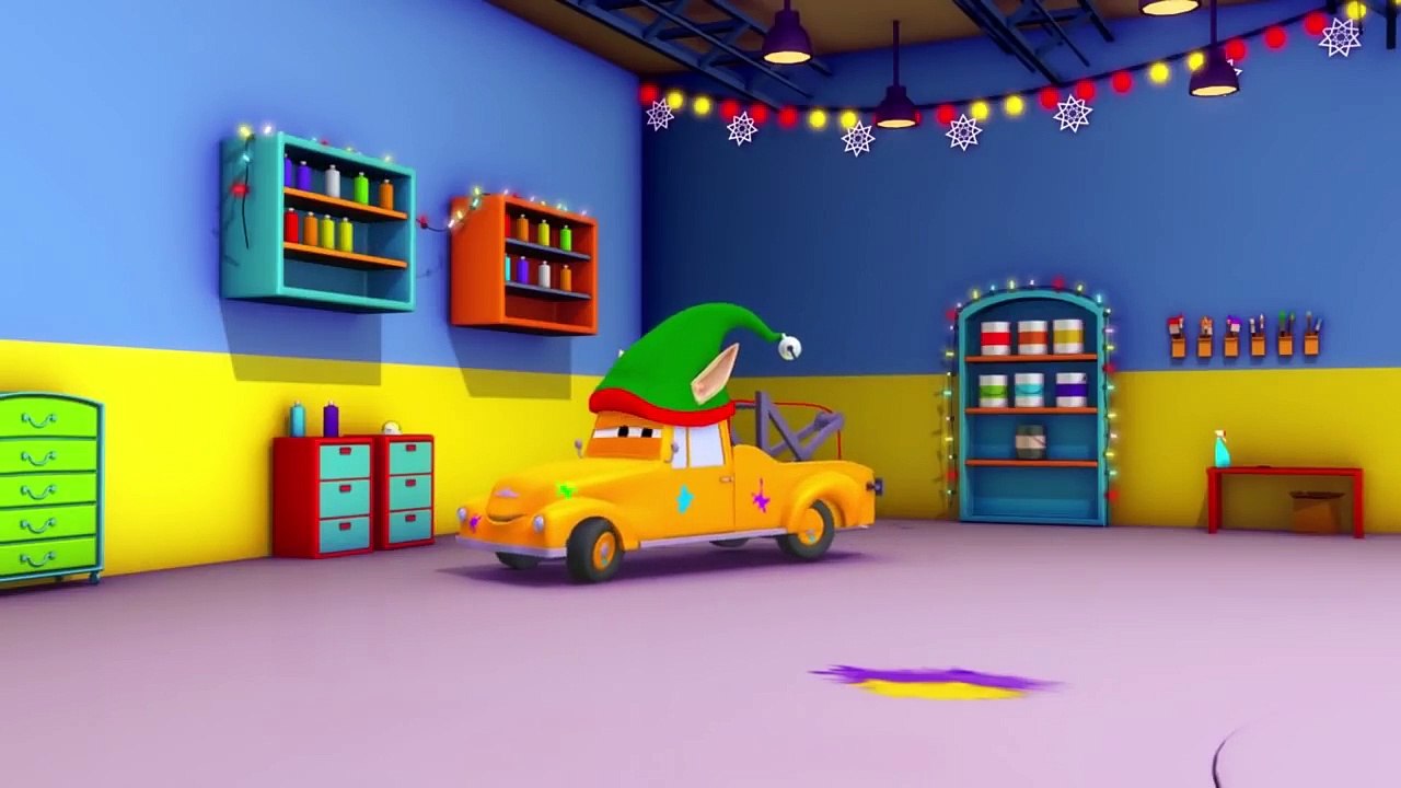 Tom the Tow truck's Paint Shop : Francis the Forklift is Mickey Mouse Disney Cartoon for Kids