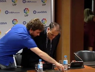 Tebas ratifica el descenso del Murcia