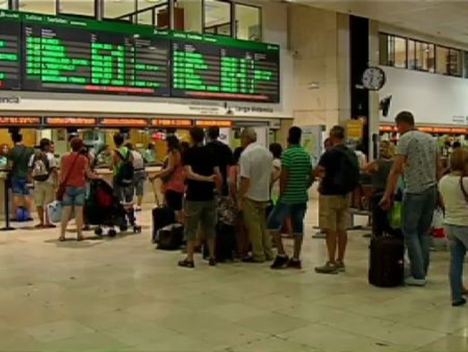 Huelga de trenes de 46 horas en España