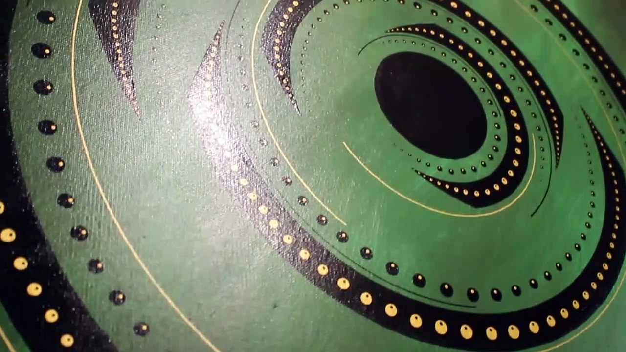 œuvre d'art originale : Rotation verte.