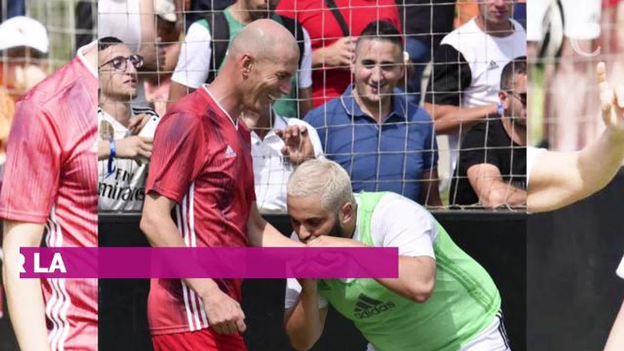 PHOTOS. Zinedine Zidane sur un terrain de foot pour son annive...