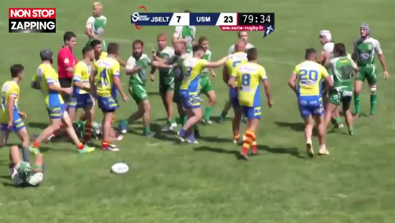 Rugby : Une violente bagarre générale éclate lors d'une finale (Vidéo)