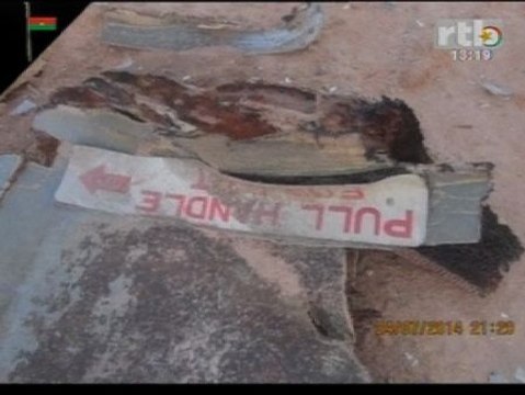 Los restos del avión estrellado en Mali