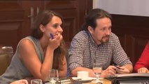 Unidas Podemos se reúne con UGT y CCOO