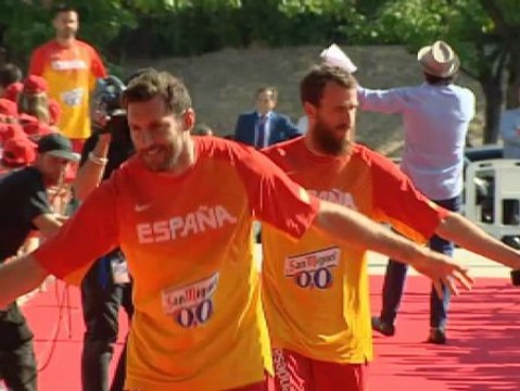 Presentación oficial de los jugadores españoles del Mundial de Baloncesto
