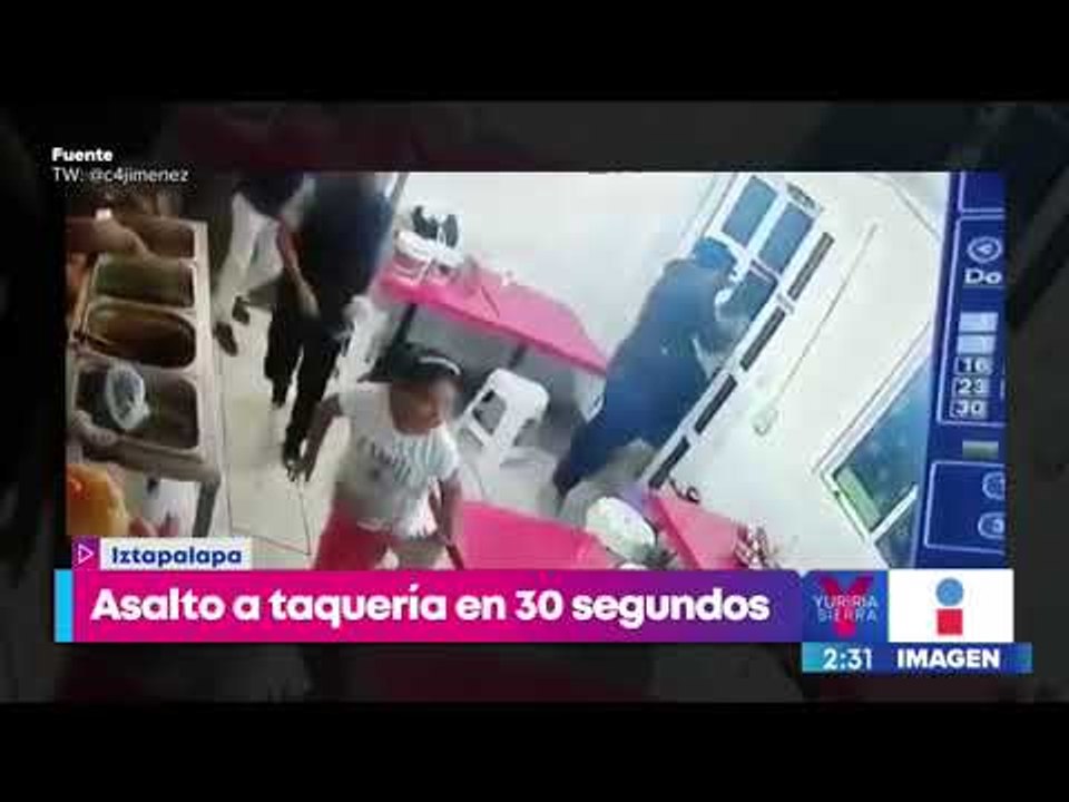 Asaltan a comensales en taquería de Iztapalapa | Noticias con Yuriria Sierrra
