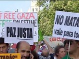 Manifestaciones pro-palestinas marchan por Madrid y Barcelona