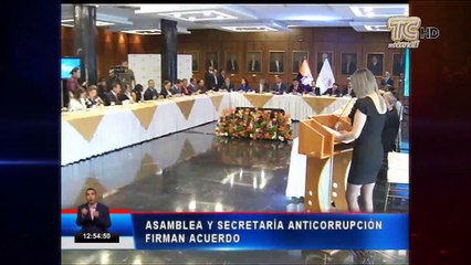 Firman convenio relacionado con la lucha anticorrupción