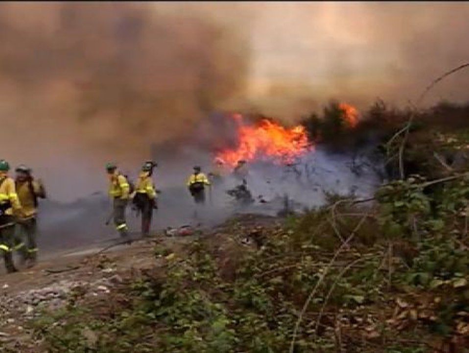 Desalojan varias viviendas por un incendio en Mijas