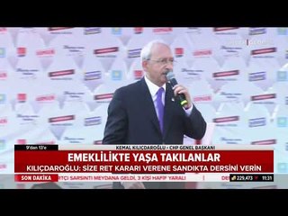 Kemal Kılıçtaroğlu Emeklilikte Yaşa Takılanlara ve 3600 Ek Gösterge Bekleyenlere Seslendi