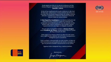 Agenda FS: Amaury Vergara, nombrado presidente de Chivas
